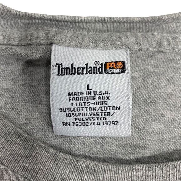 Timberland Long Sleeve Gray T-Shirt size Large - Picture 3 of 5